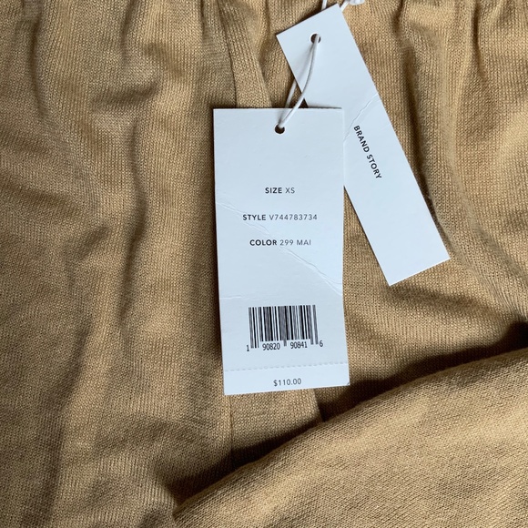 $110 Women's Vince Pull-On Oversized Lounge Shorts XS In Beige - Picture 5 of 7